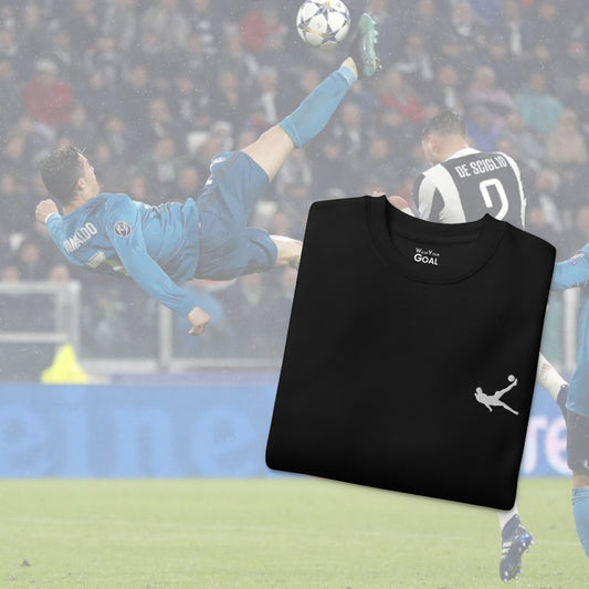 Cristiano Ronaldo Bicycle Kick Goal vs Juventus Unisex Premium Sweatshirt